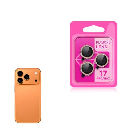 Apple iPhone 17 Pro Max Zore CL-06 Kamera Lens Koruyucu - Turuncu resmi