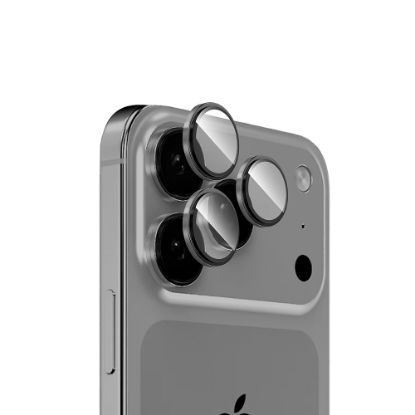 Apple iPhone 17 Pro Max Zore Mikro Kamera Lens Koruyucu - Gri resmi