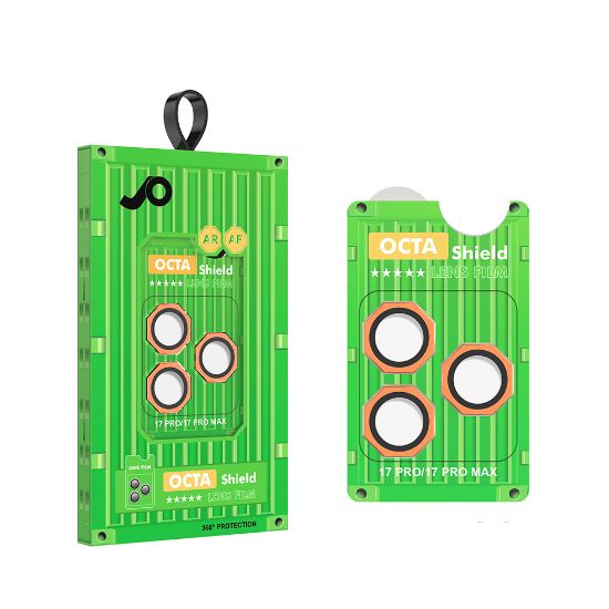 Apple iPhone 17 Pro Max Zore CL-19 Kamera Lens Koruyucu - Turuncu resmi