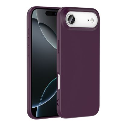 Apple iPhone 17 Air Kılıf Zore Mara Lansman Kapak - Koyu Mor resmi