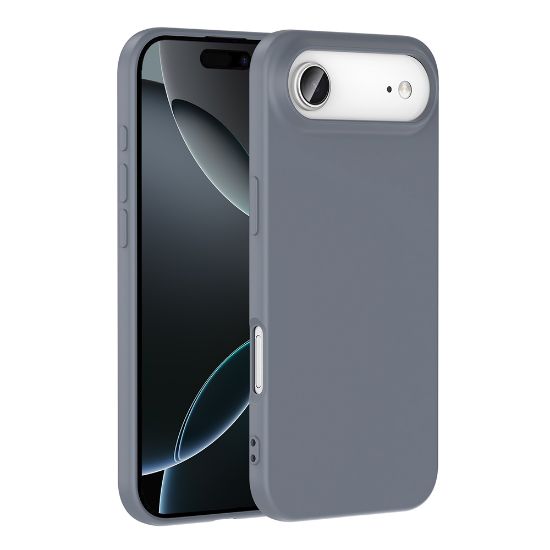 Apple iPhone 17 Air Kılıf Zore Mara Lansman Kapak - Gri resmi