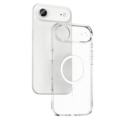 Apple iPhone 17 Air Kılıf M-safe Şarj Özellikli Kamera Korumalı Zore Kripto Kapak - Şeffaf resmi