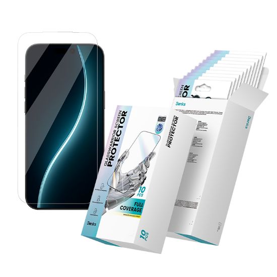 Apple iPhone 17 Pro Benks Glass Warrior Safir Coating 0.3mm Cam Ekran Koruyucu 10'lu Paket - Şeffaf resmi