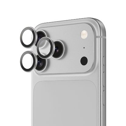 Apple iPhone 17 Pro Max Benks DR Safir Kamera Lens Koruyucu - Gümüş resmi
