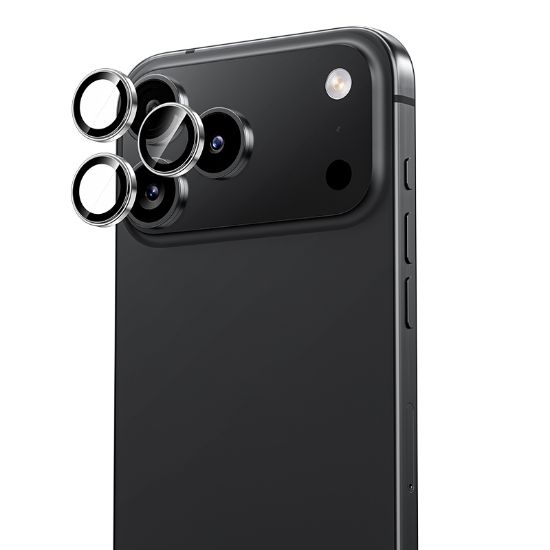 Apple iPhone 17 Pro Max Benks AR Glass Warrior Premium Cam Kamera Lens Koruyucu - Gri resmi