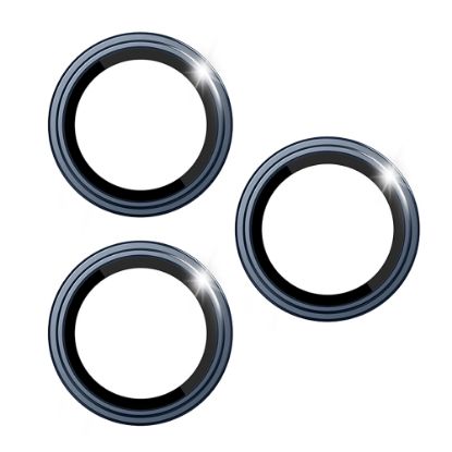 Apple iPhone 17 Pro Max Wiwu LG-005 Falcon Anti Reflective Çizilmeye Karşı Dayanıklı Kamera Lens Koruyucu - Lacivert resmi