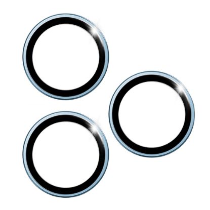 Apple iPhone 17 Pro Max Wiwu LG-003 Lens Guard Çizilmeye Karşı Dayanıklı Safir Kamera Lens Koruyucu - Mavi resmi