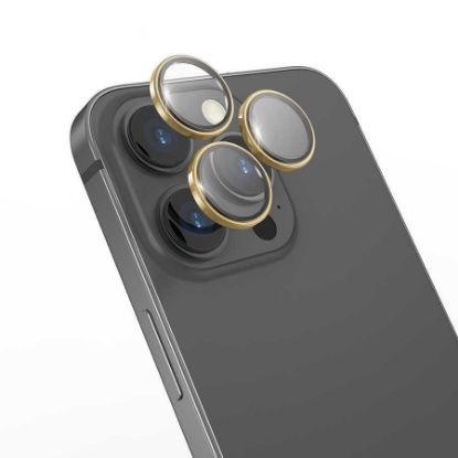 Apple iPhone 17 Pro Max? Wiwu Lens Guard Metal Kamera Lens Koruyucu - Gold resmi