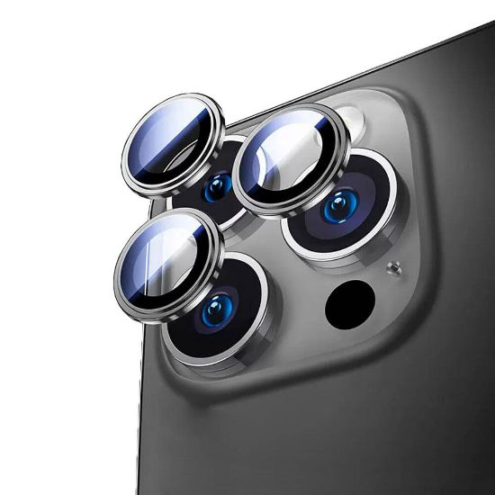 Apple iPhone 17 Pro Max? Wiwu Lens Guard Metal Kamera Lens Koruyucu - Siyah resmi