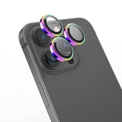 Apple iPhone 17 Pro Max? Wiwu Lens Guard Metal Kamera Lens Koruyucu - Colorful resmi