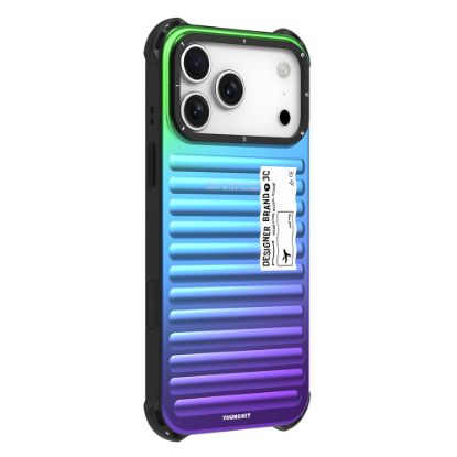 Apple iPhone 17 Pro Max Kılıf YoungKit The Secret Color Serisi Kapak - Mavi resmi