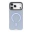 Apple iPhone 17 Pro Max Kılıf M-safe Şarj Özellikli Youngkit Hidden Sand Serisi Kapak - Mavi resmi