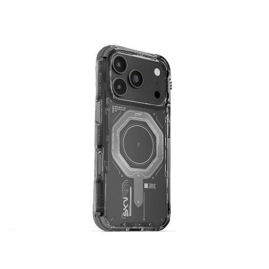 Apple iPhone 17 Pro Max Kılıf SkinArma M-safe Şarj Özellikli Airbag Tasarımlı Magma Kapak resmi