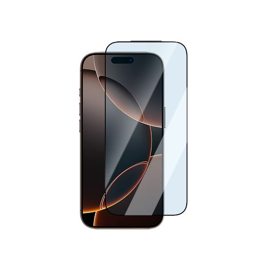 Apple iPhone 17 Pro CaseWorld Applicator Serisi 2.5D Eyesafe Mavi Işık Teknolojili 0.33mm Temperli Cam Ekran Koruyucu + Uygulama Aparatı - Şeffaf resmi